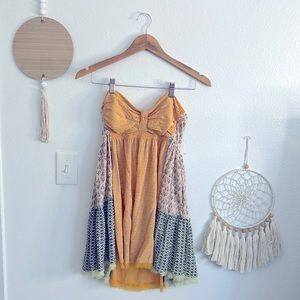 strapless Free people dress